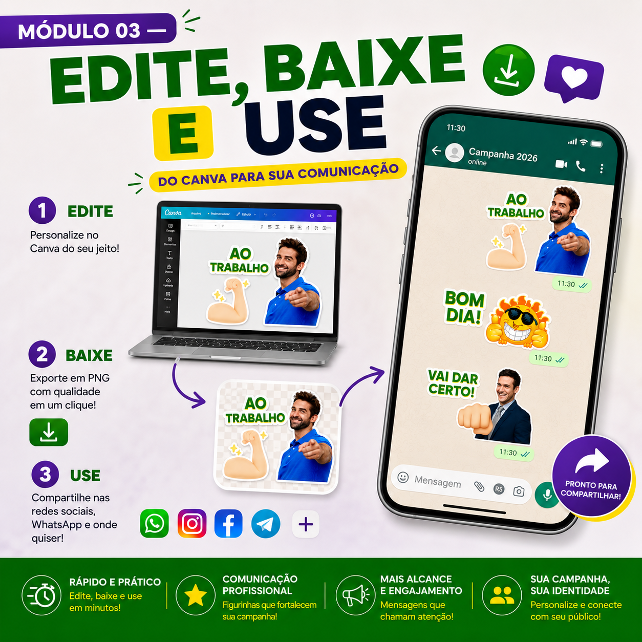 Módulo 3 - Do Canva para sua comunicação